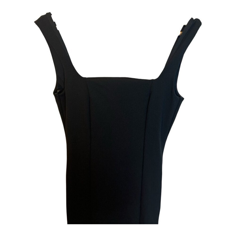 Lulus Inspiring Allure Black Square Neck Column Maxi Dress Small Formal NWOT - Picture 5 of 10